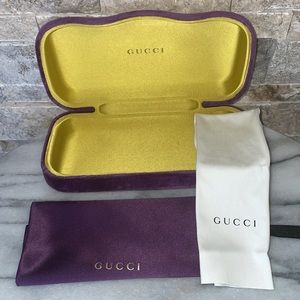 Original GUCCI Purple Velvet Glasses Case 👓